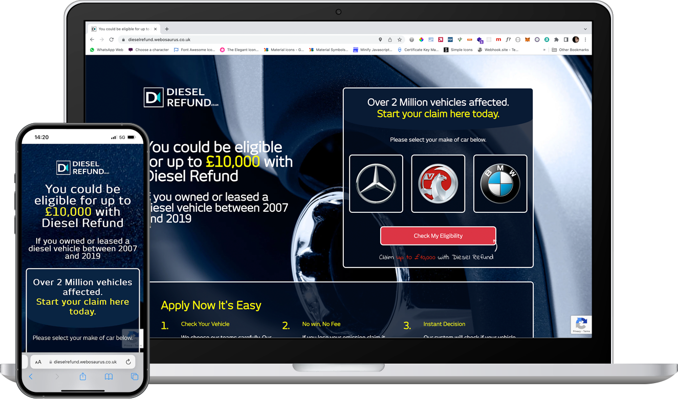 Diesel Refund's Lead Generation Campaign