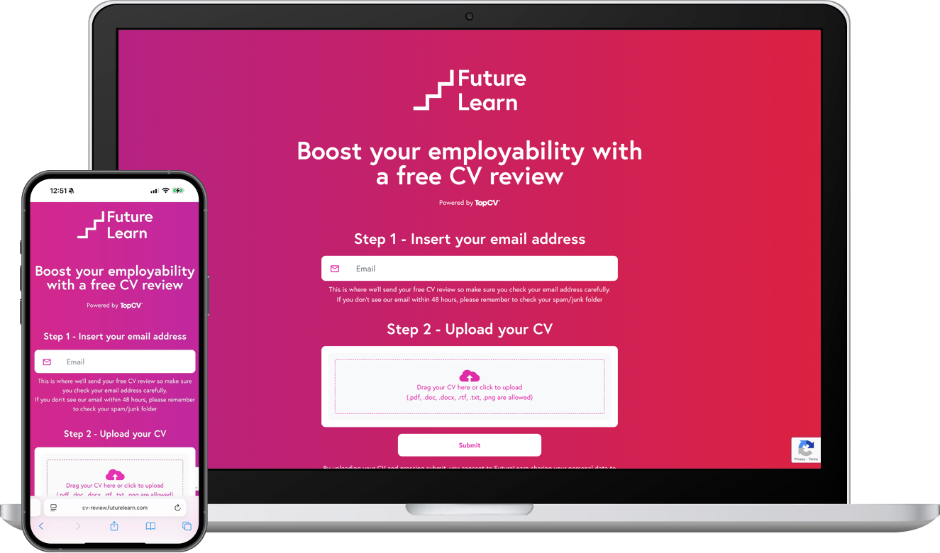 FutureLearn's CV Review Lead Generation Campaign